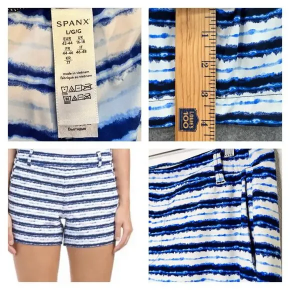 Spanx‎ Sunshine Short 4" Size Large (3 Pair Lot) Pull-On Stretch Summer Travel - Picture 13 of 15